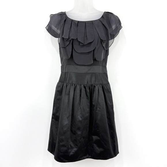 BCBG Maxazria‎ Dress Womens 2 Black Whimsigoth Witchy Event Party Silk Blend - Picture 1 of 15